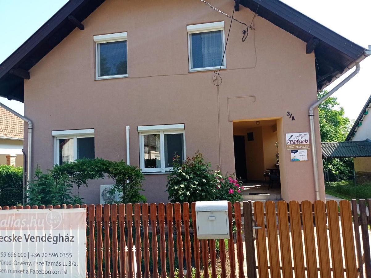 Tiszafüred Partifecske Vendeghaz酒店 外观 照片